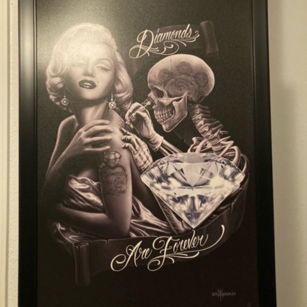 Diamond Are Forever Marilyn Monroe David Gonzales Art